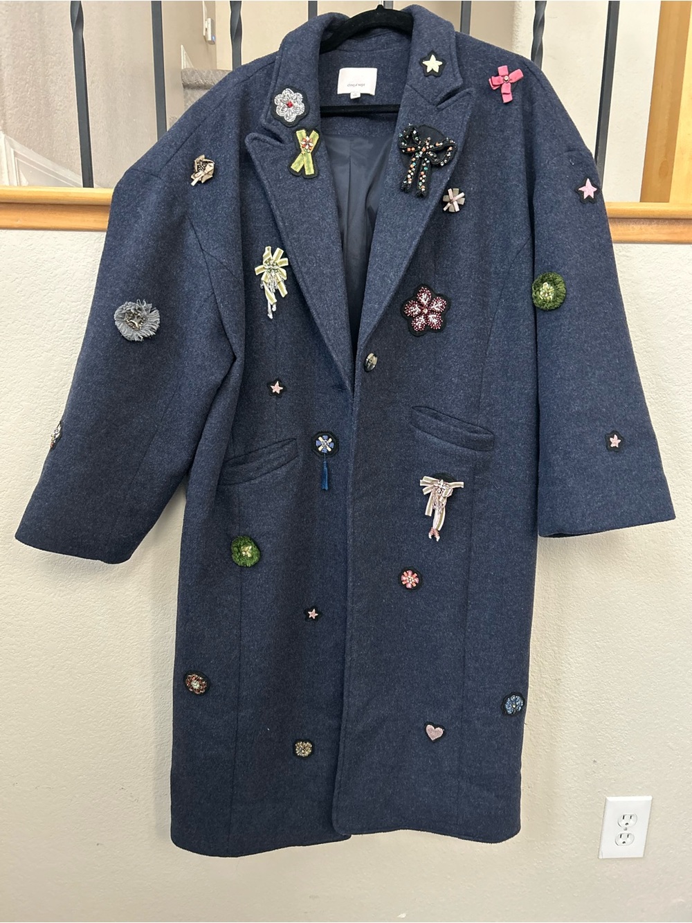 Cinq a sept embellished coat